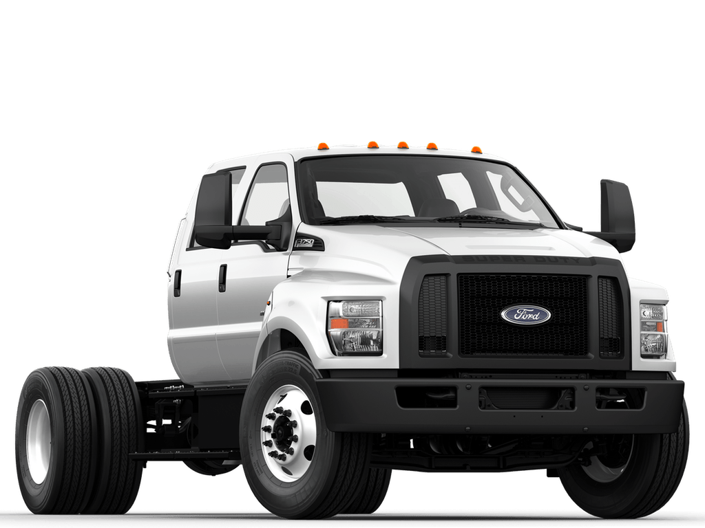 Ford F-750 essence en châssis-cabine, un camion commercial robuste pour augmenter la capacité sans passer au diesel.
